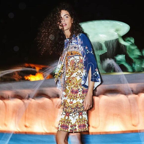 Maeve by Anthropologie~ Barcelona Silk Dress in size 6 - Picture 1 of 14